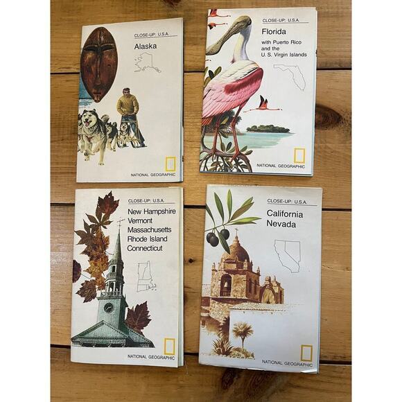 VTG 17 National Geographic CLOSE-UP USA Maps. 1970s. 2 are Canada. - Picture 4 of 5